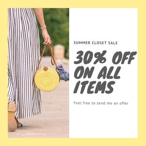 Summer Closet Sale